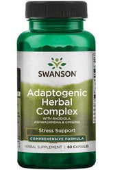 Swanson - Adaptogenic Herbal Complex with Rhodiola, Ashwagandha & Ginseng - 60 caps - Nutri.se